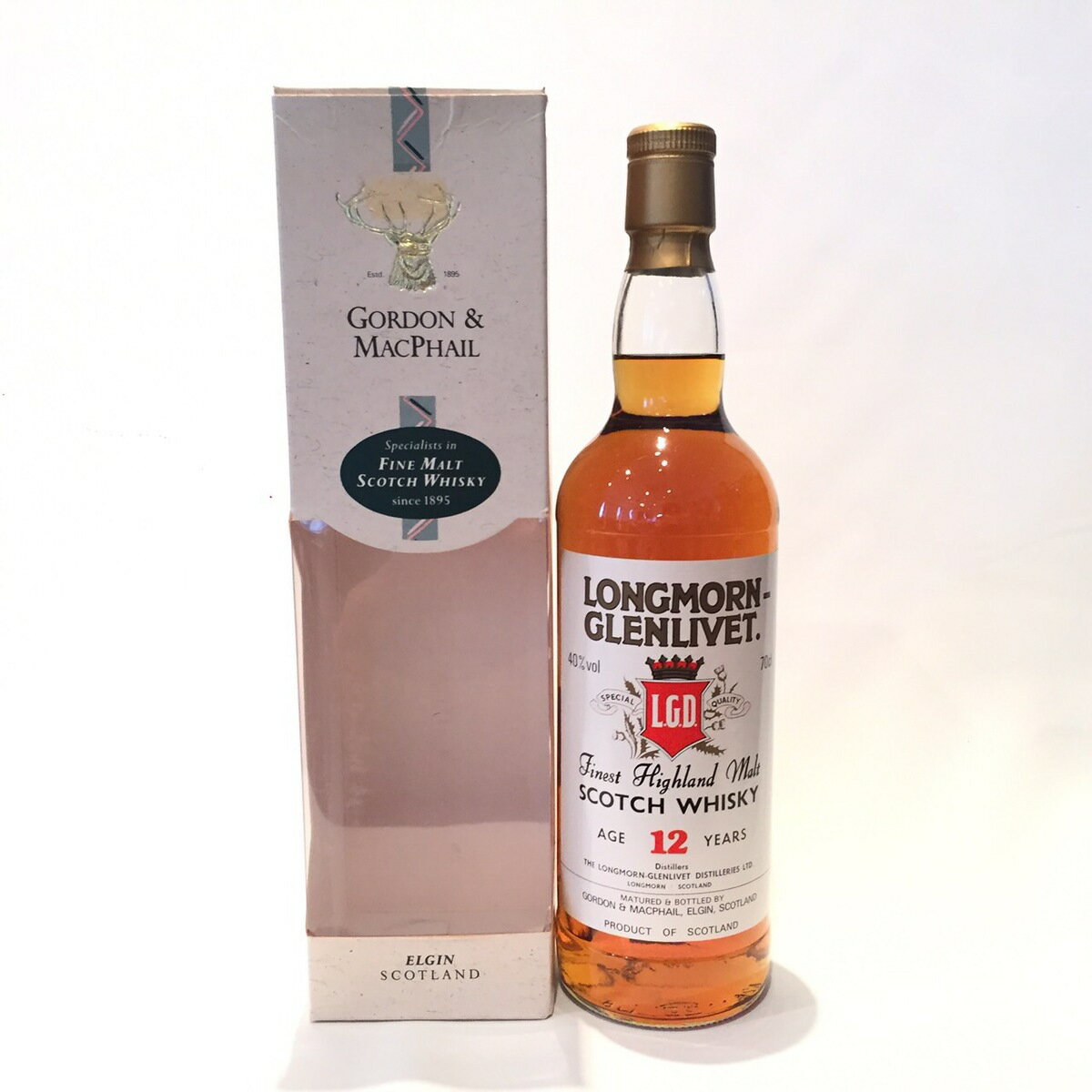 ロングモーン Longmorn Gordon & MacPhail Distillery Labels 12 Years old 40% vol / 70cl