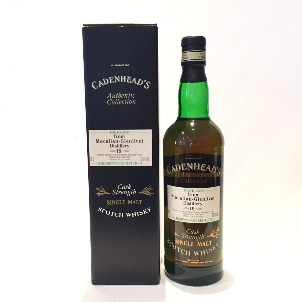 ޥå Macallan Wm. Cadenhead Authentic Collection 1976 - 1996 19 Years old 55.1% vol. / 70 cl Sherry Wood matured