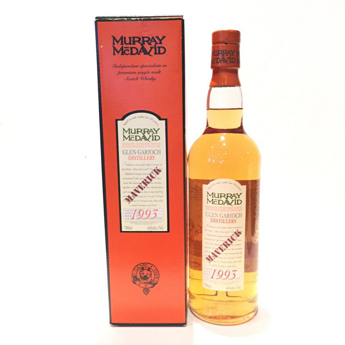 グレンギリー Glen Garioch Murray McDavid Maverick 1993 - 2004 10 Years old 46%Alc./Vol. / 700ml Cask W0407 Bourbon Cask matured Pinot Noir Cask Finish