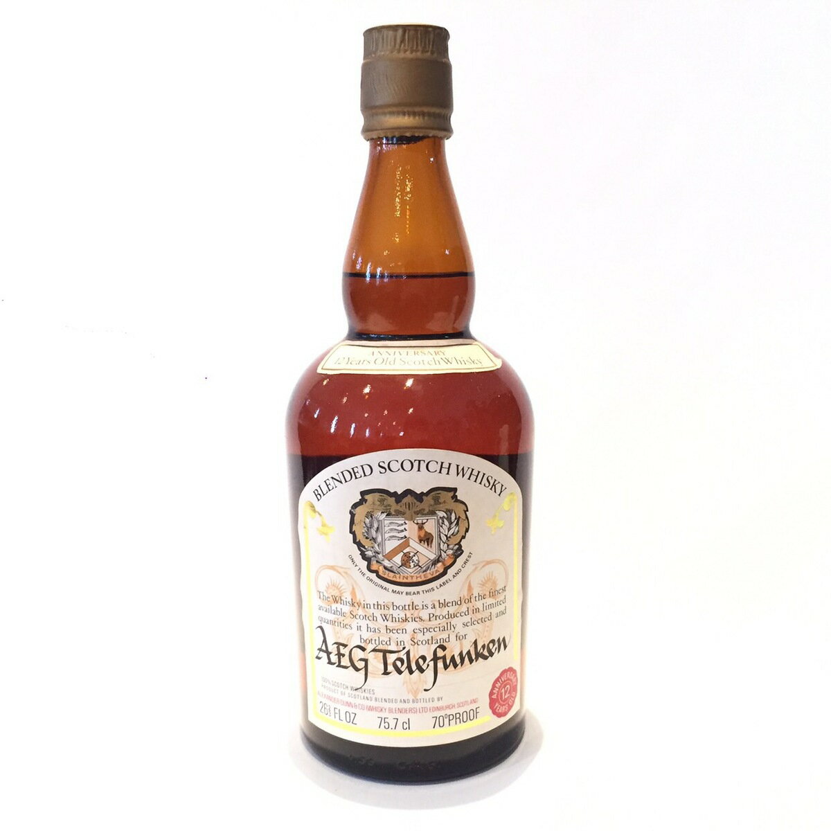 スランシード Slaintheva Alexander Dunn & Co. Ltd .AEG Telefunken 12 Years old 70°PROOF / 75.7 cl