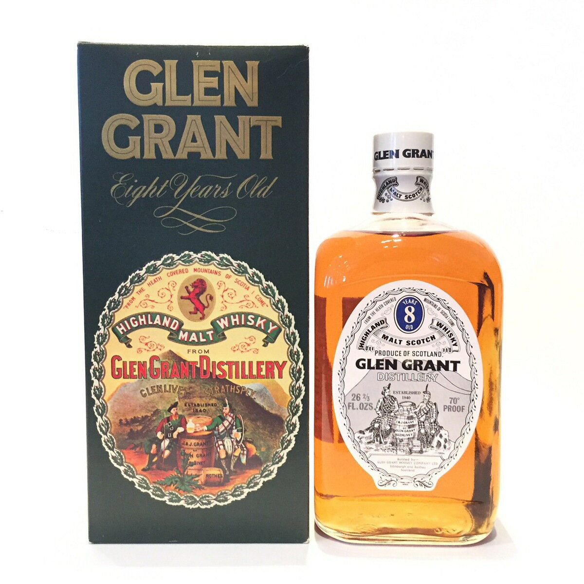 󥰥 Glen Grant Original Bottling 8 Years old 70 PROOF / 26 2/3 FL...