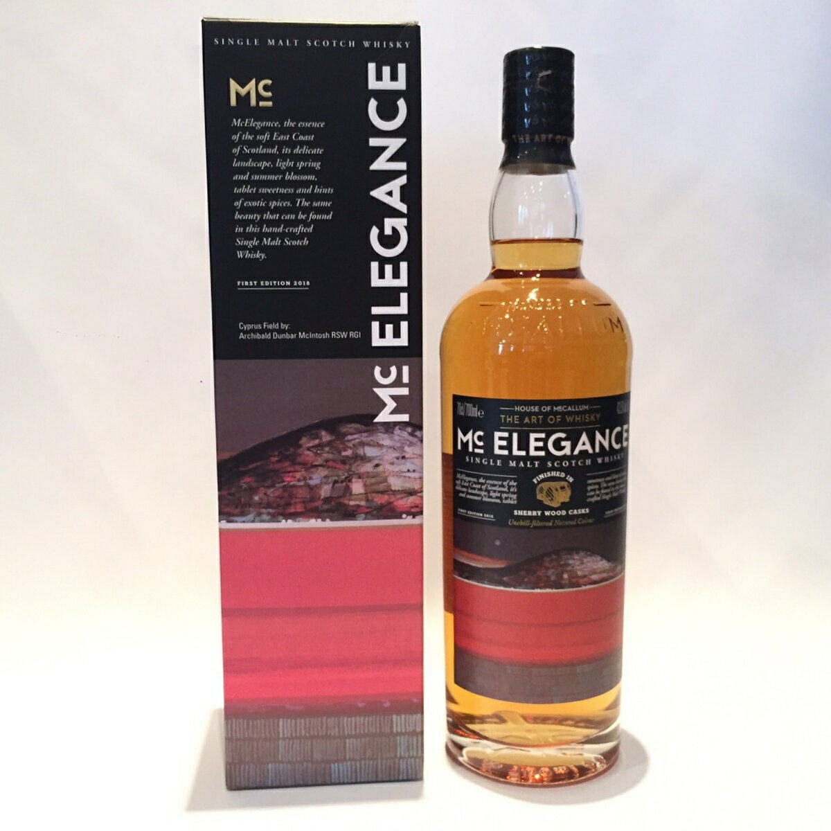 ハウス オブ マッカラムHouse of McCallumMc EleganceThe Art Of Whisky43.5% alc.Vol / 70cl/700mlSherry Wood FinishFirst Edition 2018