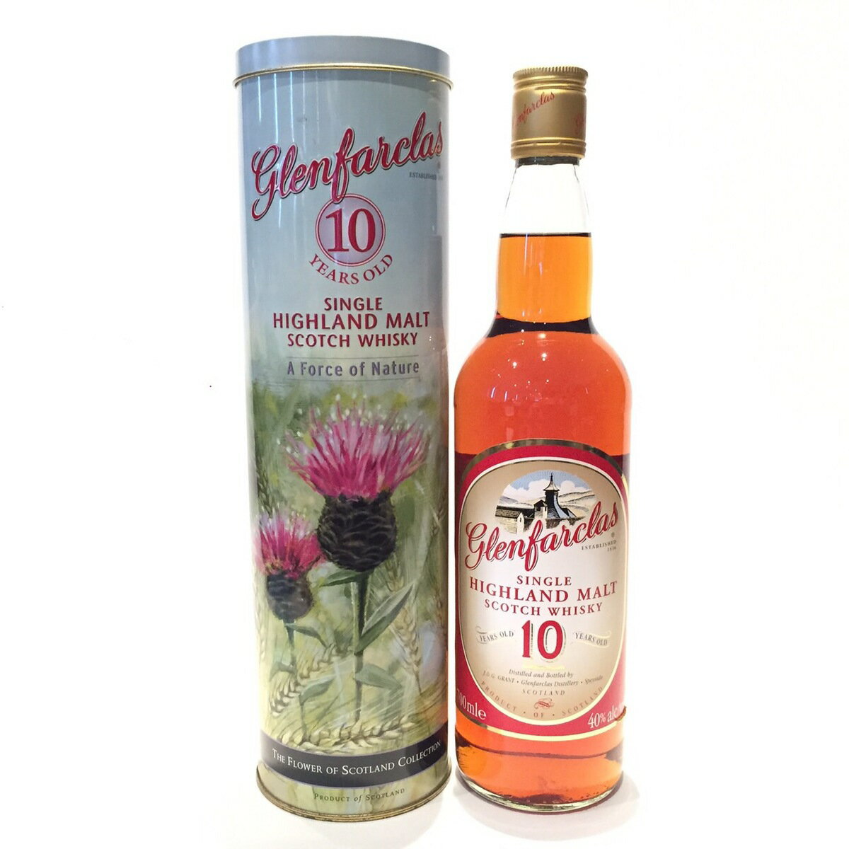 グレンファークラスGlenfarclasOriginal Bottling10 Years old40% alc/vol / 700mleThe Flower of Scotland Collection