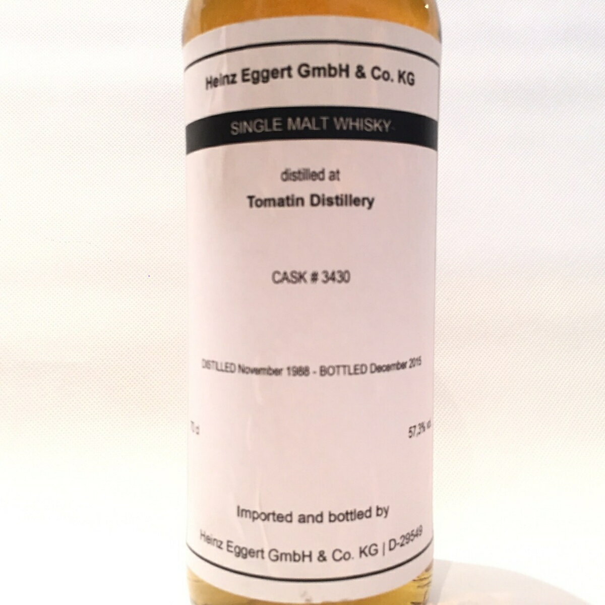 トマーティンTomatinHeinz Eggert GmbH & Co. KG1988 - 201557.3% vol. / 70 clCask 3430