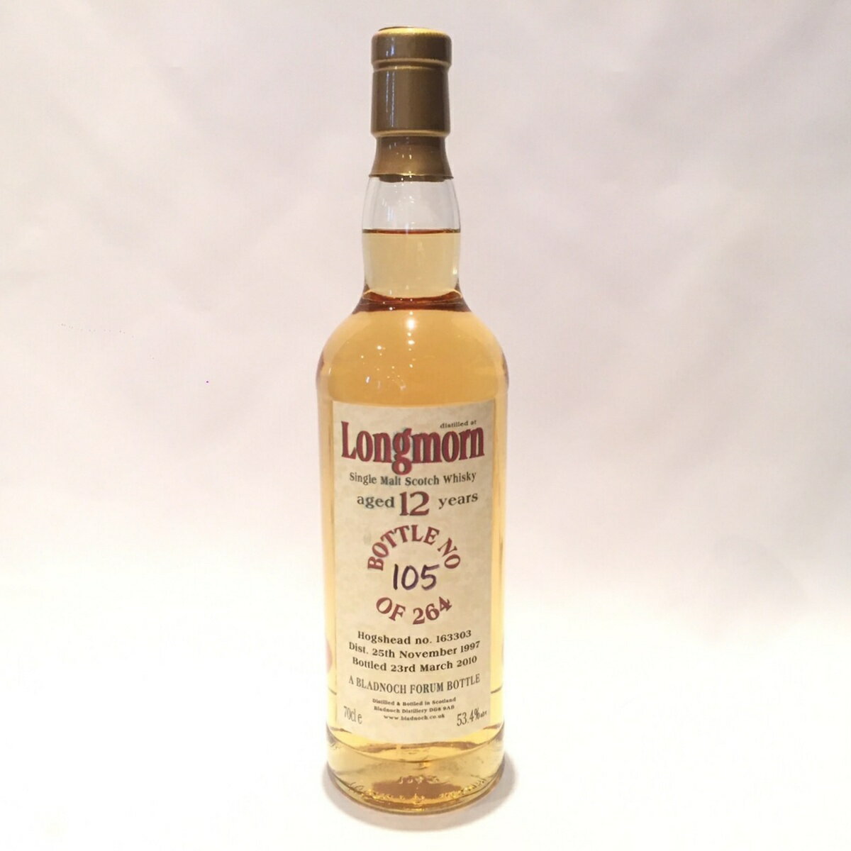 LONGMORN ロングモーンLongmornBladnoch Distillery Forum1997 - 201012 Years old53.4% ab