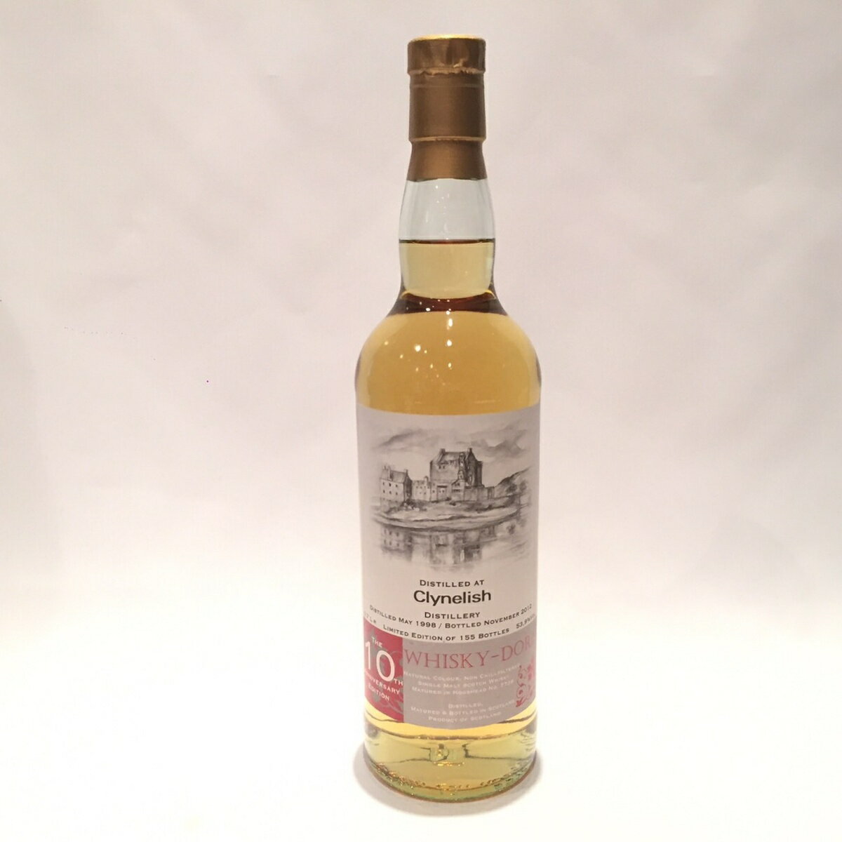 饤̥å Clynelish Whisky - Doris 10th Anniversary Edition 1998 - 2012 53.9%VOL. / 0.7 L One of 155 Cask 7736 Hogshead matured