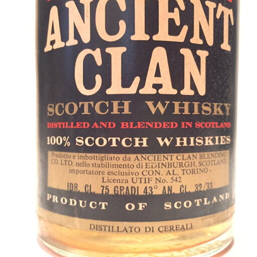 エンシェント・クランAncient ClanAncient Clan Blending8 Years oldGRADI 43° / CL. 75