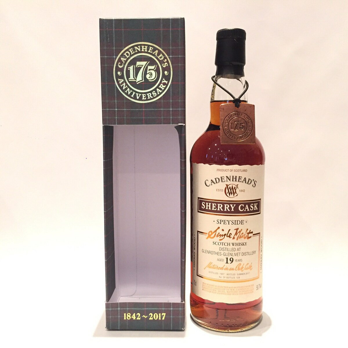 グレンロセスGlenrothesWm. Cadenhead Ltd.Wood Range1997 - 201719 Years old58.7%vol / 70clSherry Butt maturedCadenhead`s 175th Anniversary