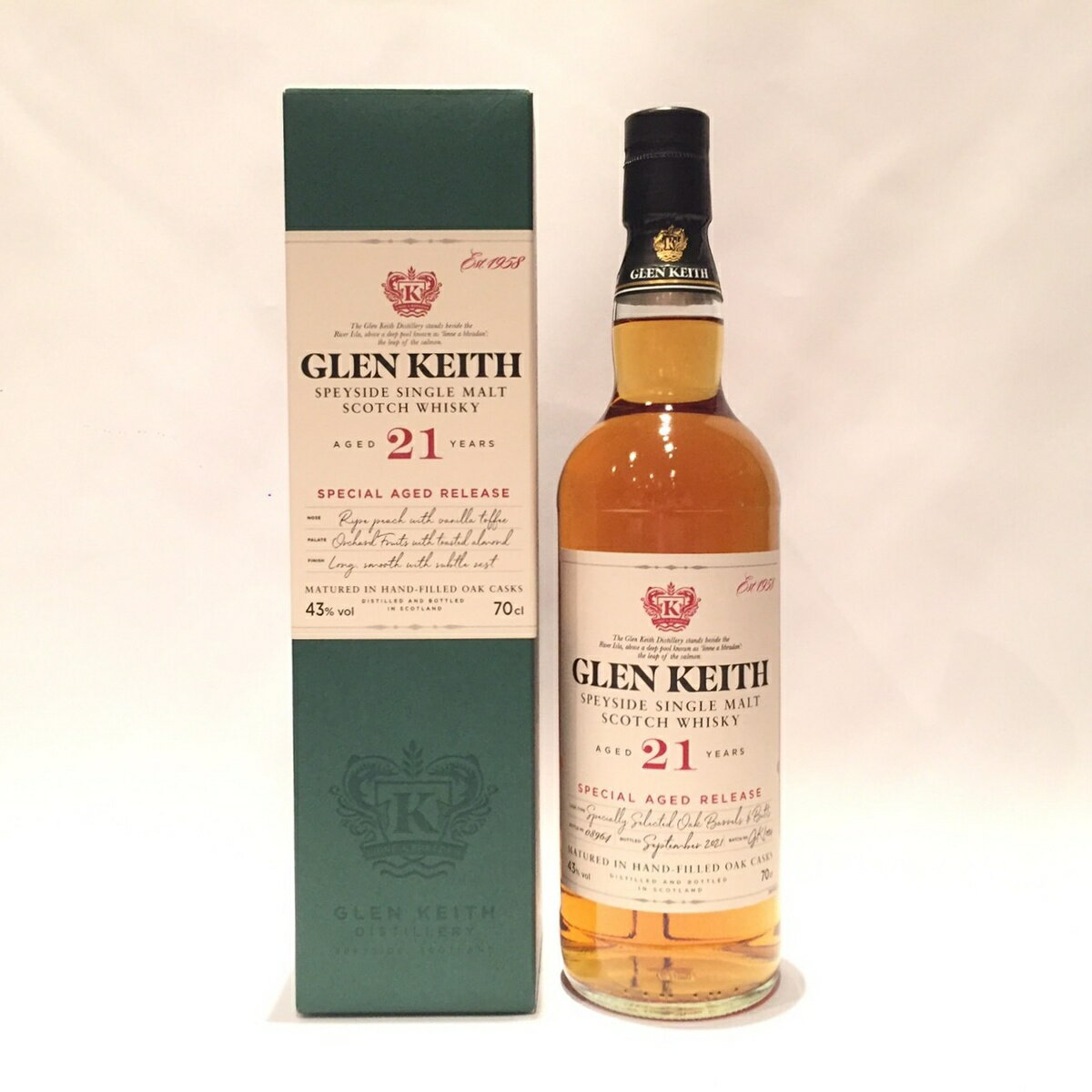 グレンキースGlen KeithOriginal BottlingSpecial Aged Release202121 Years old43% vol / 70cl