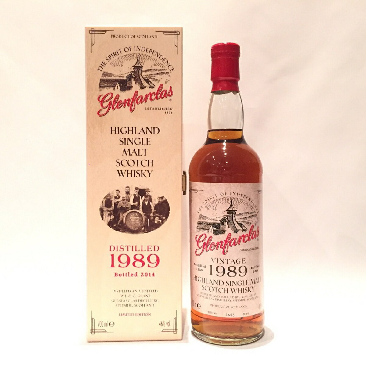 グレンファークラスGlenfarclasOriginal BottlingLimited Edition1989 - 201446% vol. / 700 ml30 years of cooperationbetween Glenfarclas andHanseatischen Weinhandelsgesellschaft