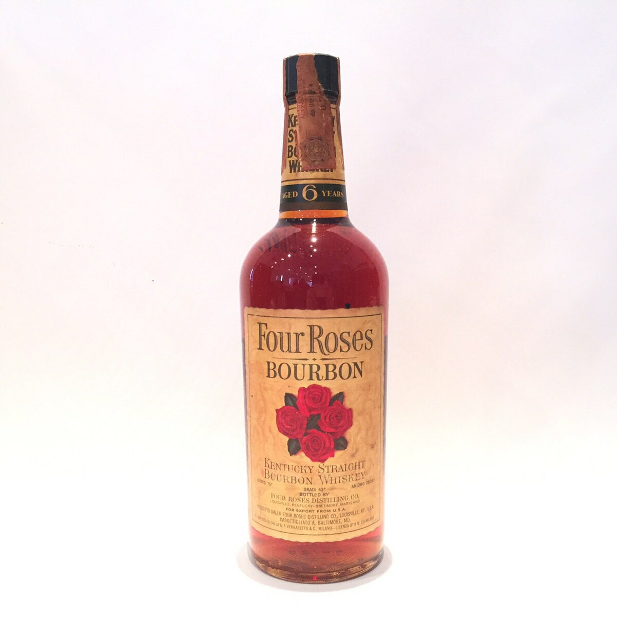 フォアローゼズFour Roses6 Years oldGRADI 43° / IDRATO 75°