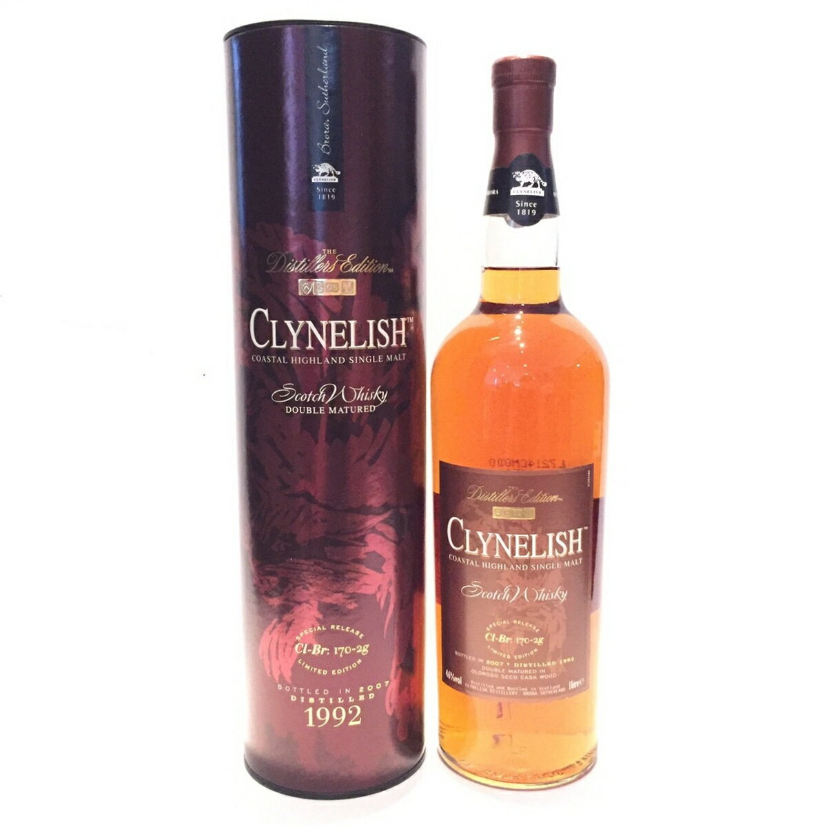 クライヌリッシュ Clynelish Original Bottling Distillers Edition Double Matured 1992 - 2007 46%vol / 1 litre Oloroso Seco Cask Finish