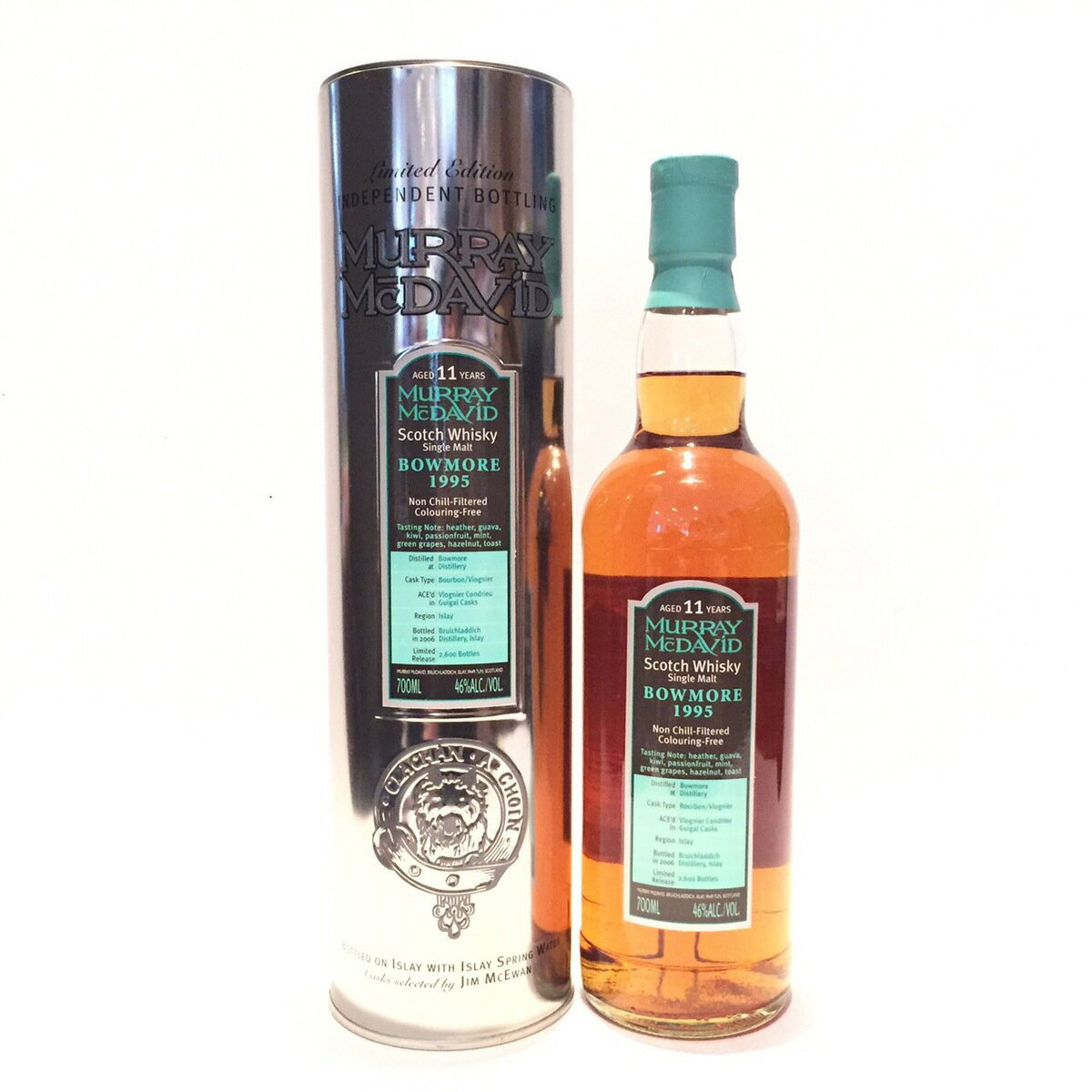 BOWMORE ボウモアBowmoreMurray McDavid199511 Years old46%ALC./VOL. / 700MLBourbon C