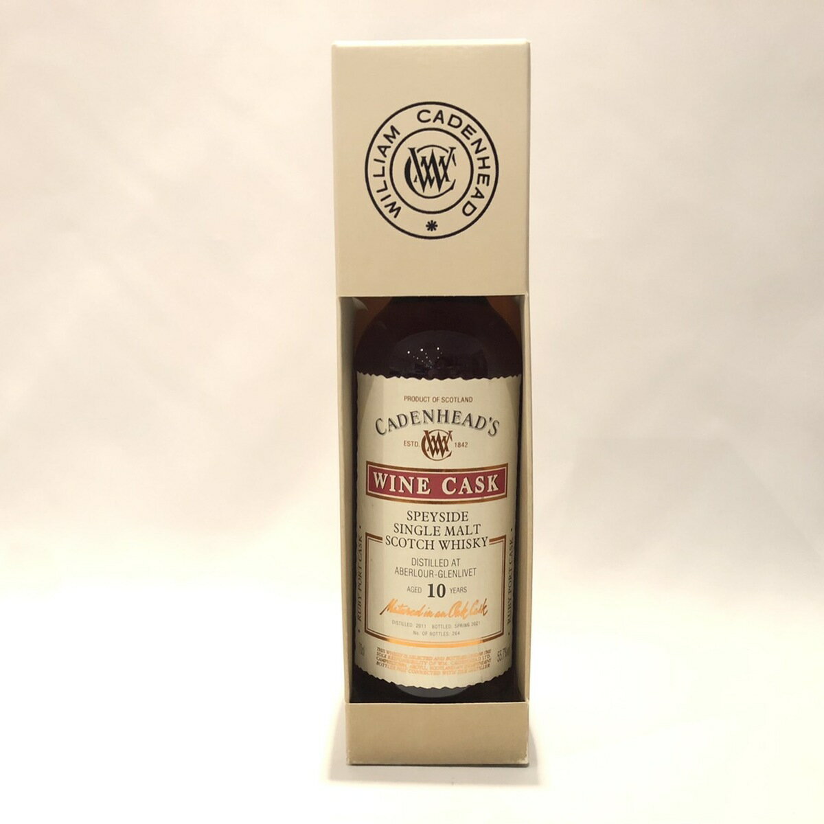 アベラワーAberlourWm. CadenheadWood Range2011-202110 years old55.7%vol / 700 mlMatured in Ruby Port Cask