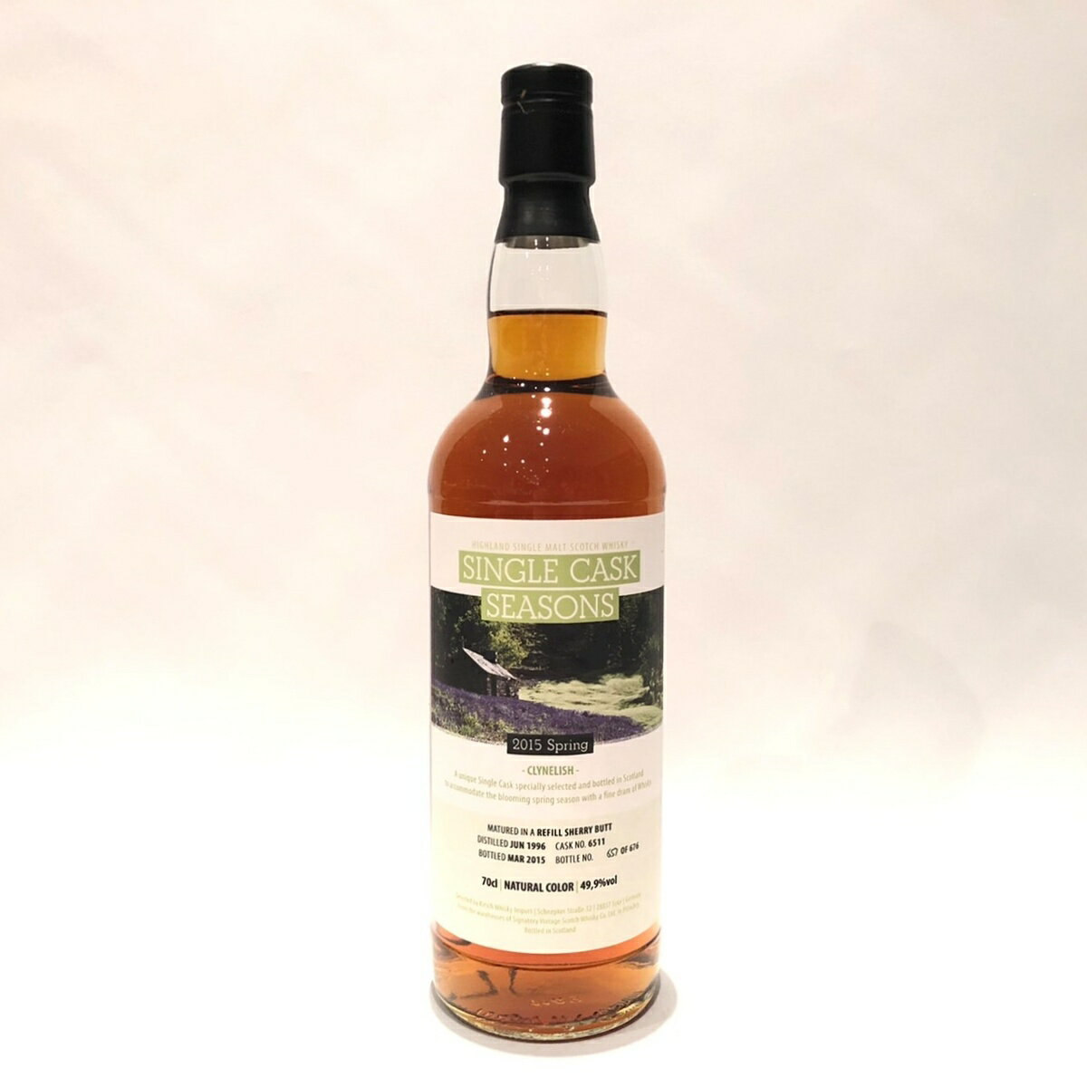 クライヌリッシュ Clynelish Signatory Vintage Single Cask Seasons 1996 - 2015 49.9%vol / 700 ml cask no. 6511 Matured in Refill Sherry Butt