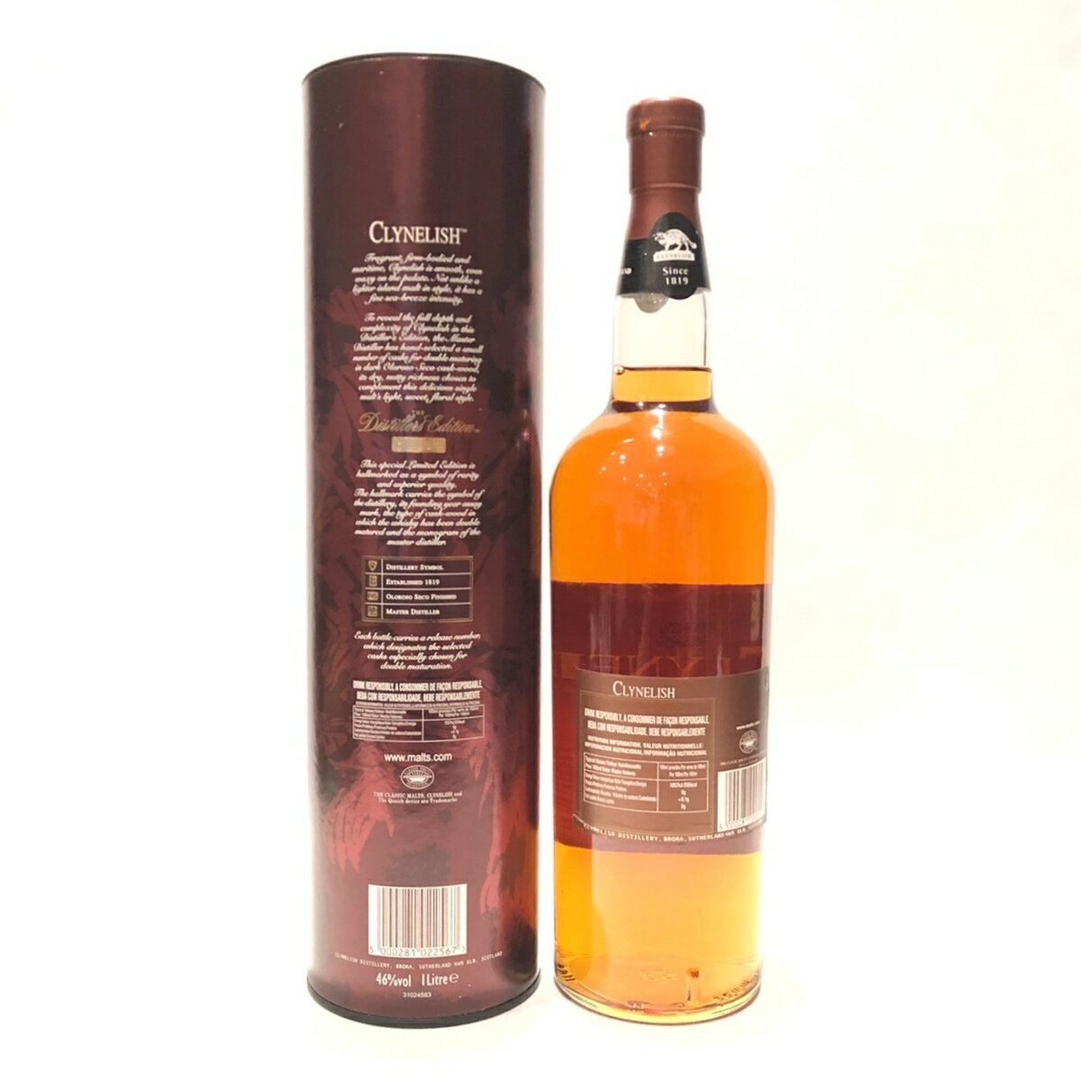 クライヌリッシュ Clynelish Original Bottling Distillers Edition 1992 - 2007 46%vol / 1000 ml Finished in Oloroso Seco Cask Double Matured