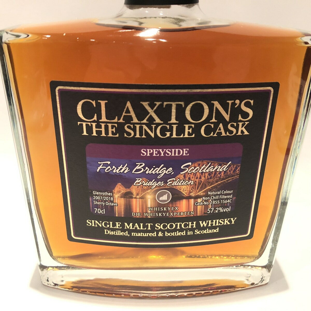 グレンロセスGlenrothesClaxton`sThe Single Cask2007 - 201857.2%vol /700 mlFinished in Sherry OctaveForth Bridges, Scotland Bridges Edition