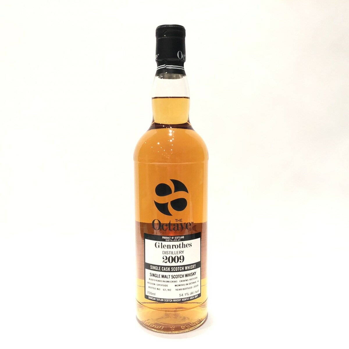 OZXGlenrothesDuncan Taylor & Co. Ltd.the Octave2009 - 20199 years old54.1% alc./vol. / 700 mlMatured in Oak Cask4 Months in Octave