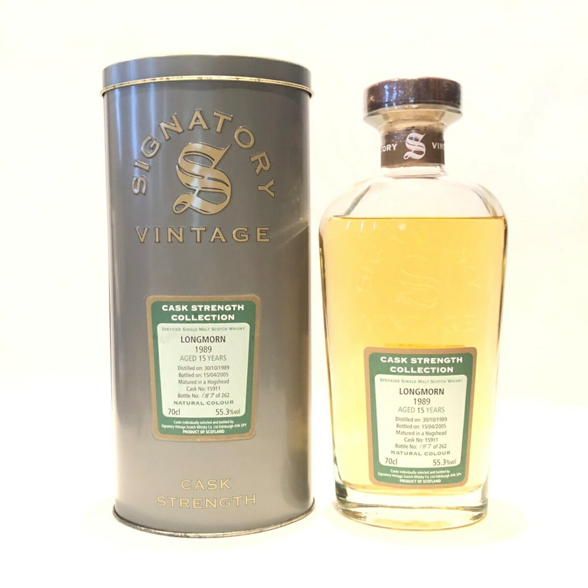 ロングモーンLongmornSignatory VintageCask Strength Collection1989 - 200515 Years old55.3%vol / 70clCask 15911Hogshead matured