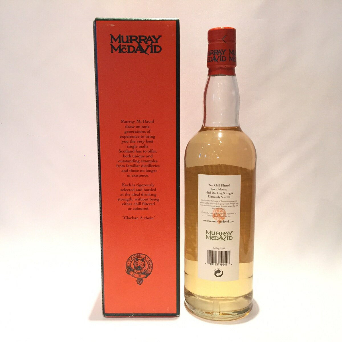 アードベッグ Ardbeg Murray McDavid 1991 - 2001 10 Years old 46% VOL / 70cl Cask MM654 Bourbon Cask matured