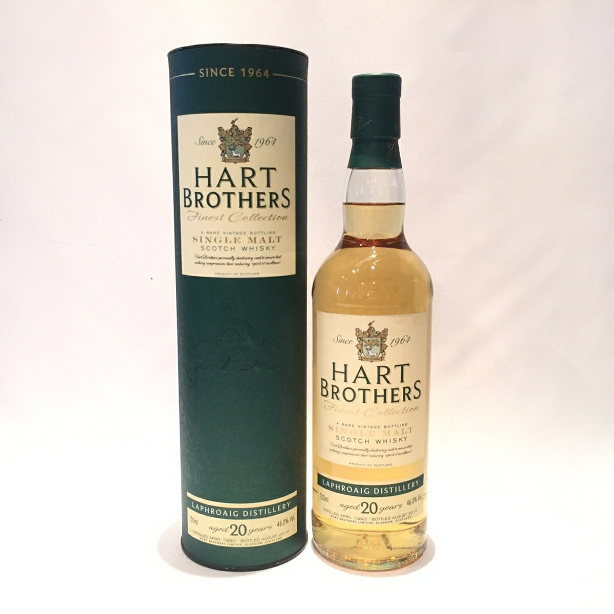 tCOLaphroaigHart Brothers Limited1990 - 2010 Aged 20 years46.0% Vol. / 700ml