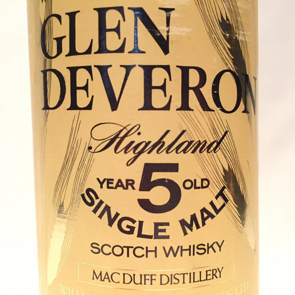 マクダフ MacduffGlen DeveronOriginal Bottling 5 Years old ALCOOL VOLUME 40% / CL.75