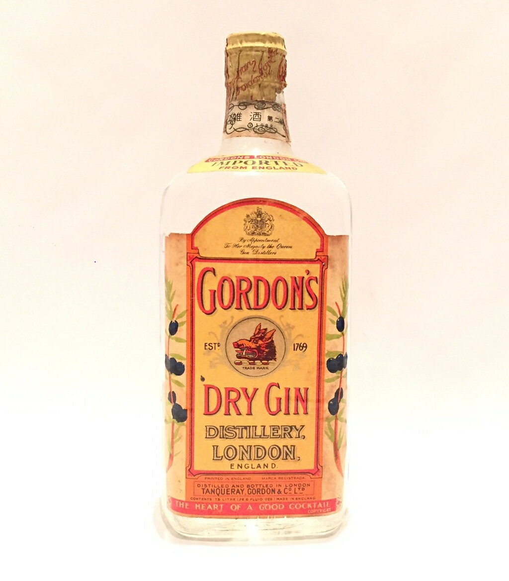 ゴードンズ ドライジン GORDON'S DRY GIN DISTILLERY LONDON 47% / 750ml