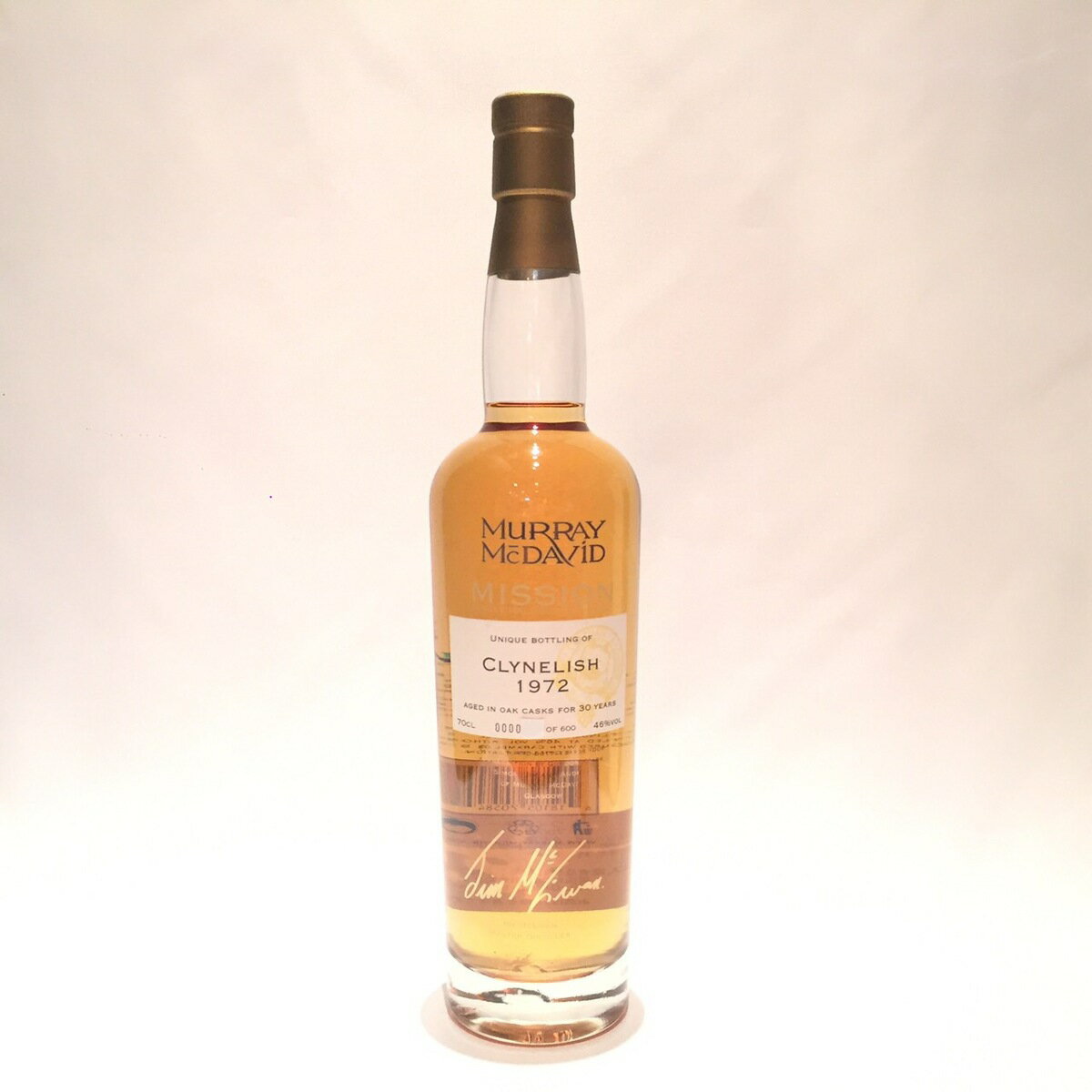 クライヌリッシュ Clynelish Murray McDavidMission - Selection Number One1972 - 200230 Year Old 46% / 70clRefill American Oak