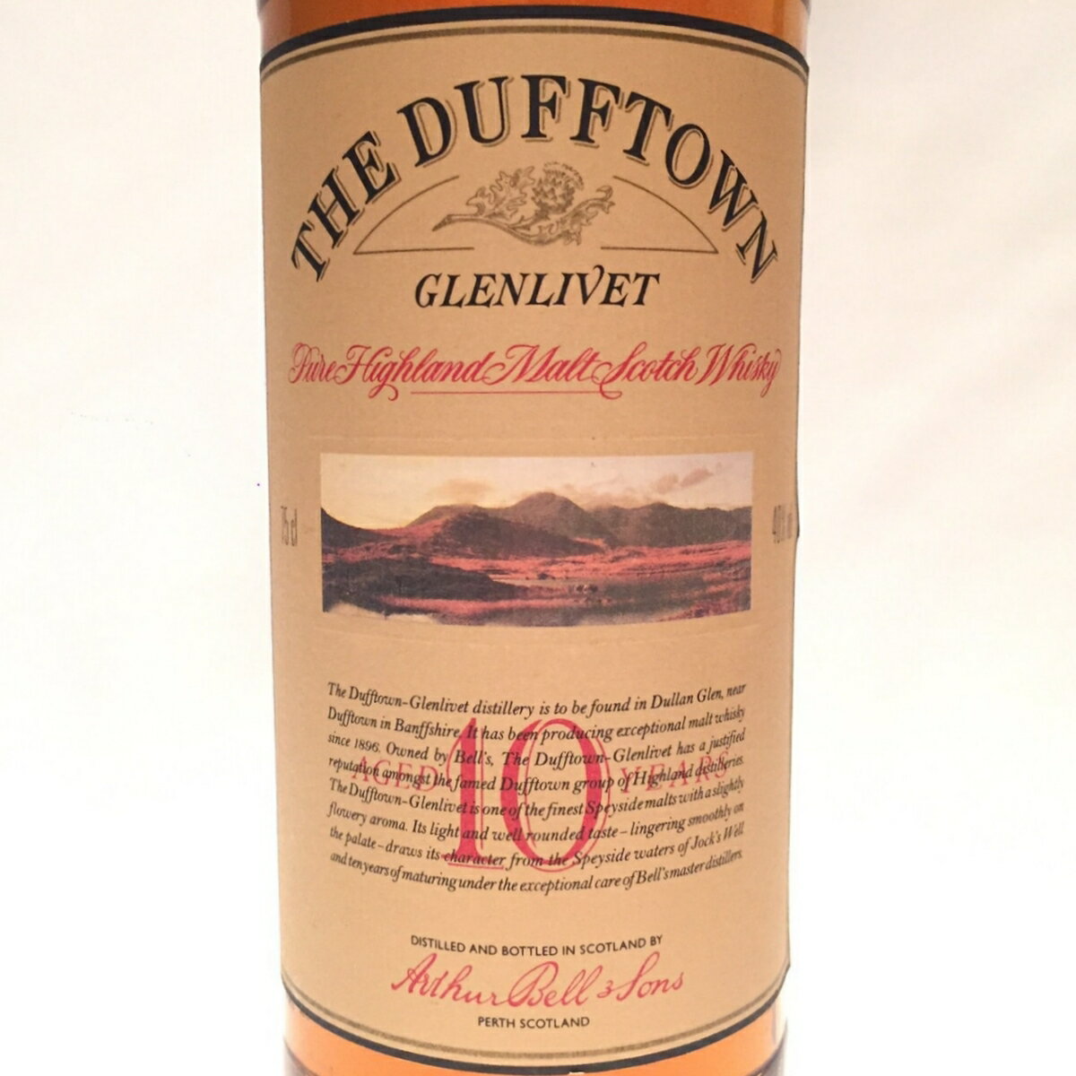 ダフタウン グレンリベットDUFFTOWN GLENLIVET Aged 10 Years 40％ / 75cl