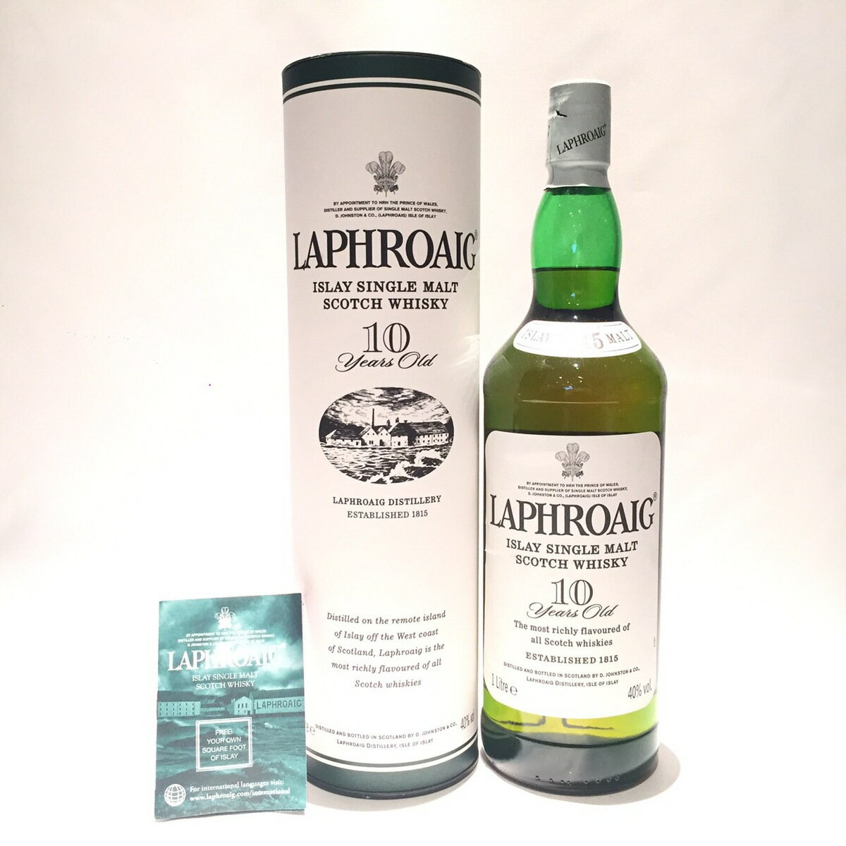 ラフロイグ Laphroaig Original Bottling 10 Years old 40%vol / 1 Litre