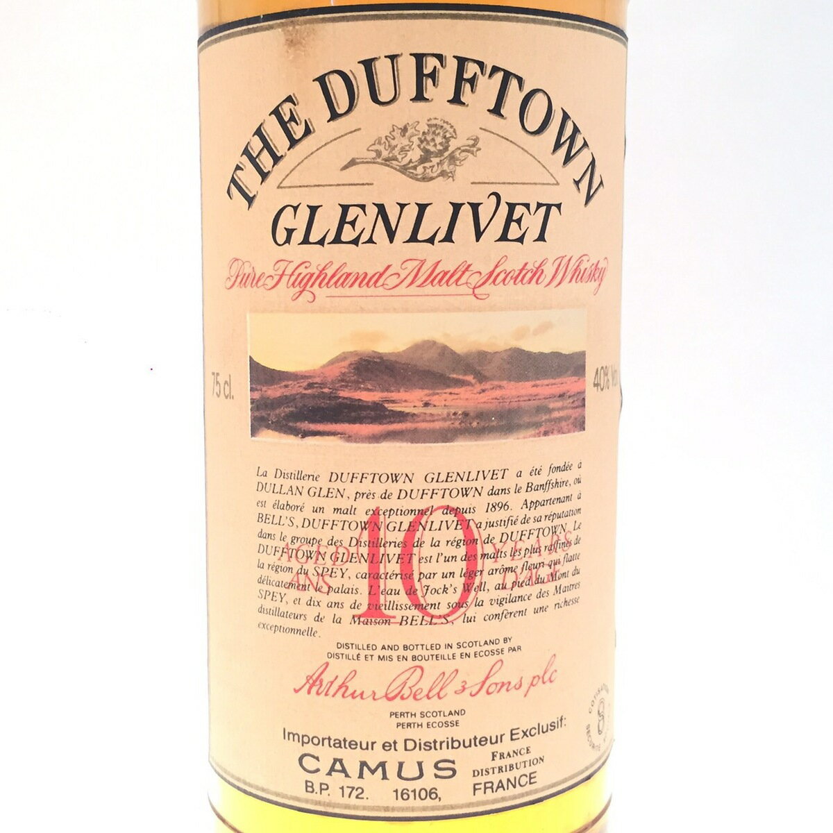 グレンリベットダフタウン 10年GLENLIVETTHE DUFFTOWNAGED 10 YEARS40%vol. / 75cl.