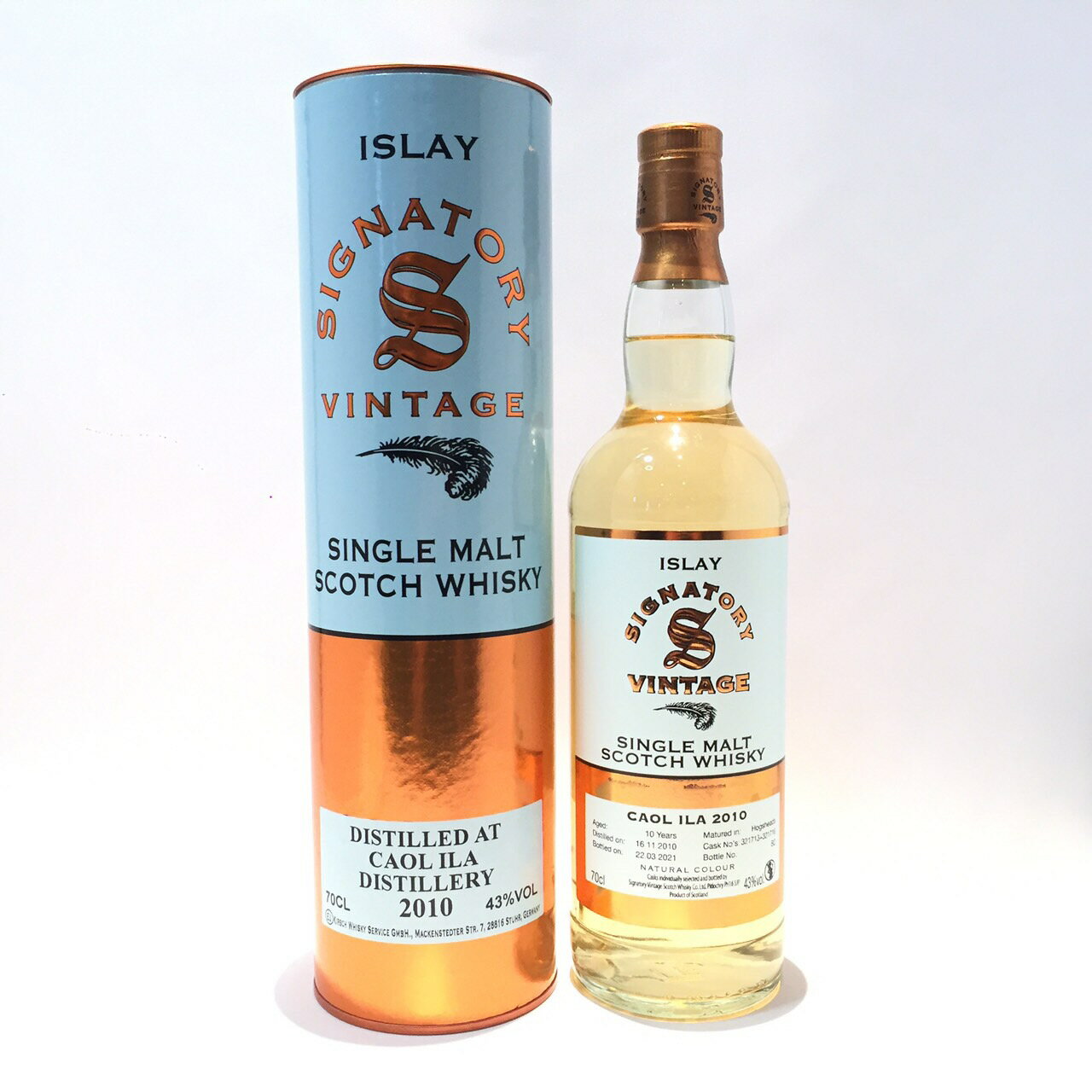 J 10NVOig[Be[WCAOL ILA 2010SIGNATORY VINTAGE10 Years70cl / 43% vol