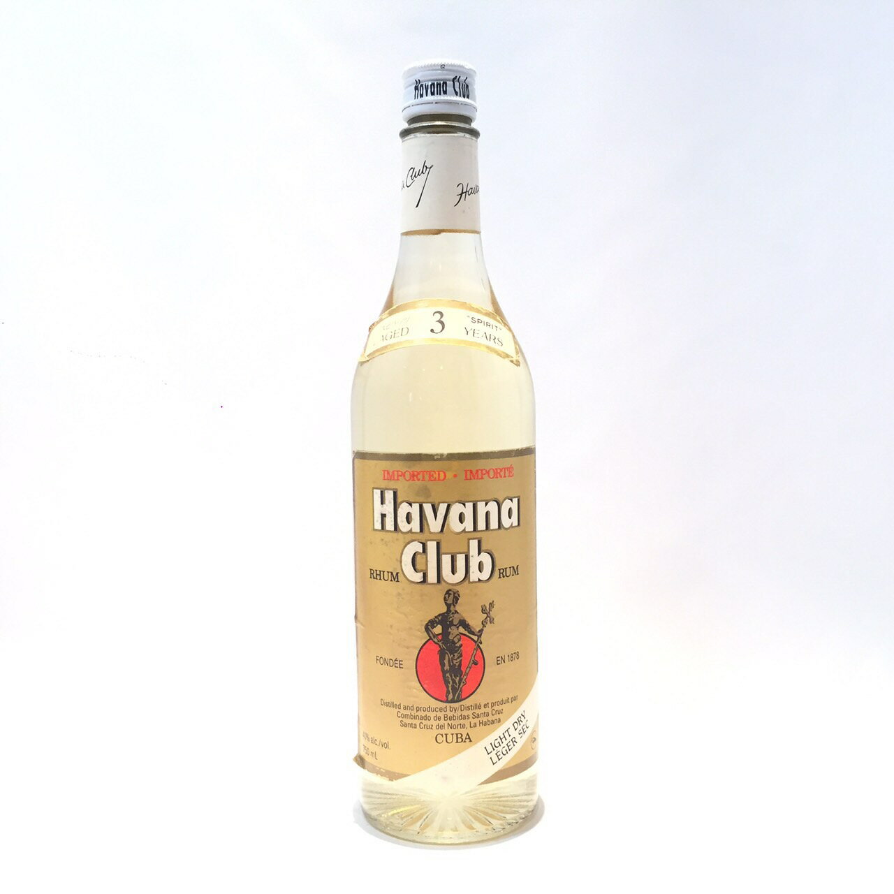 ハバナクラブ 3年キューバラム酒Havana ClubAGED 3 YEARSCUBA RUM40%alc./vol. 750mL