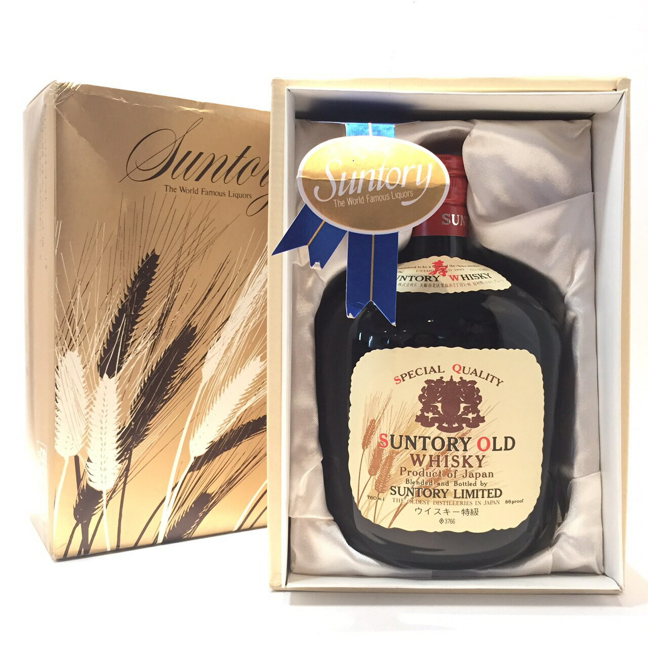 特級サントリー オールドウィスキー「寿」肩ラベル ／麦穂ラベルSUNTORYOLD WHISKYwith WHEAT LABEL760ml／86proof