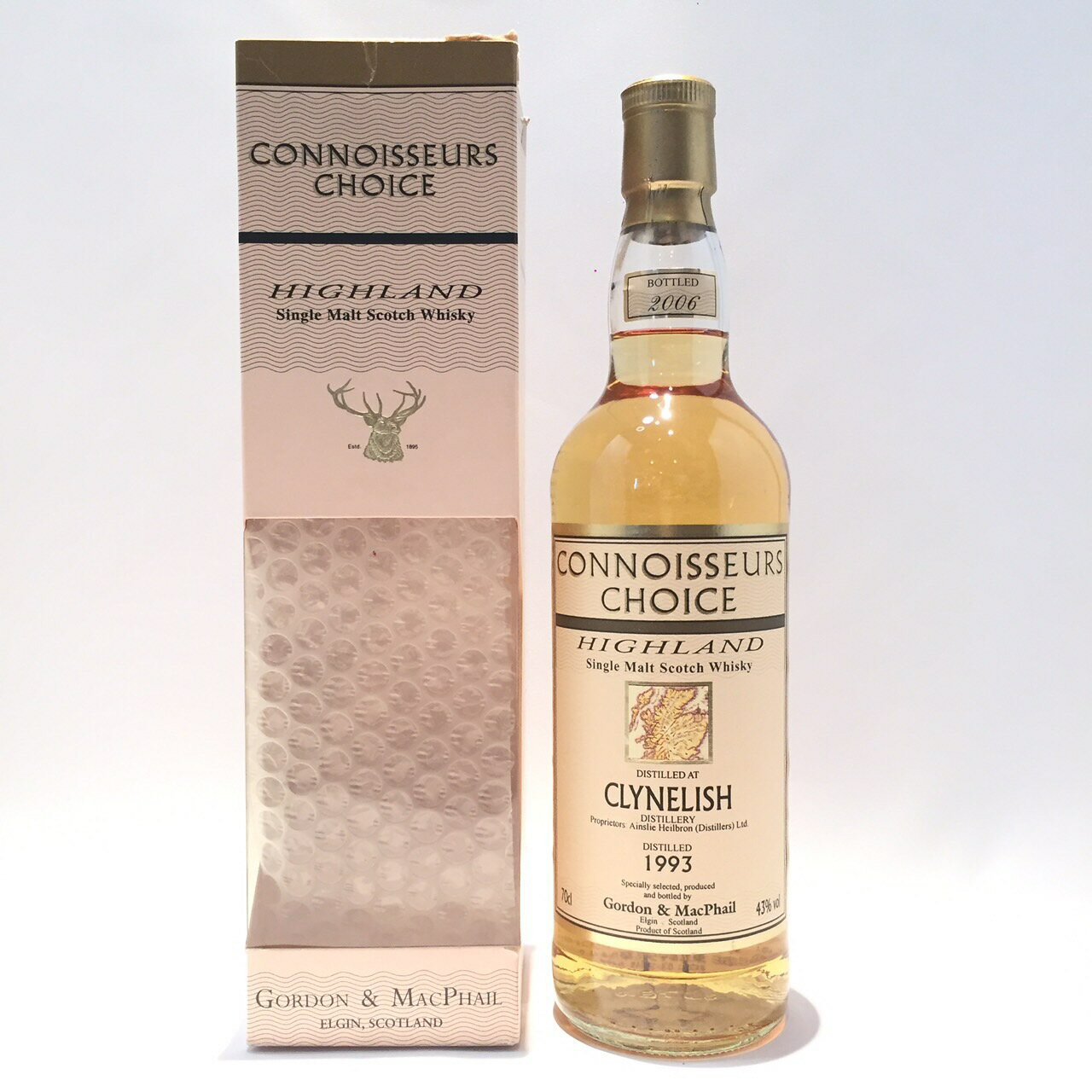 RjT[Y`CXNCkbVCONNOISSEURS CHOICECLYNELISHDISTILLED 1993BOTTLED 200643%vol ^70cl