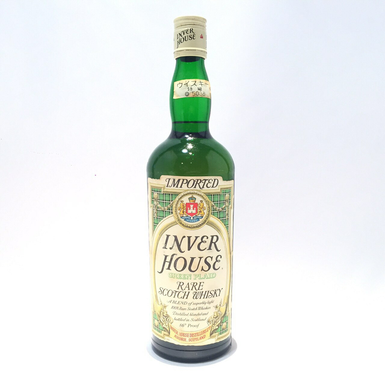 特級インバーハウスグリーン プレイドINVER HOUSEGREEN PLAIDRARE SCOTCH WHISKY43度/760ml