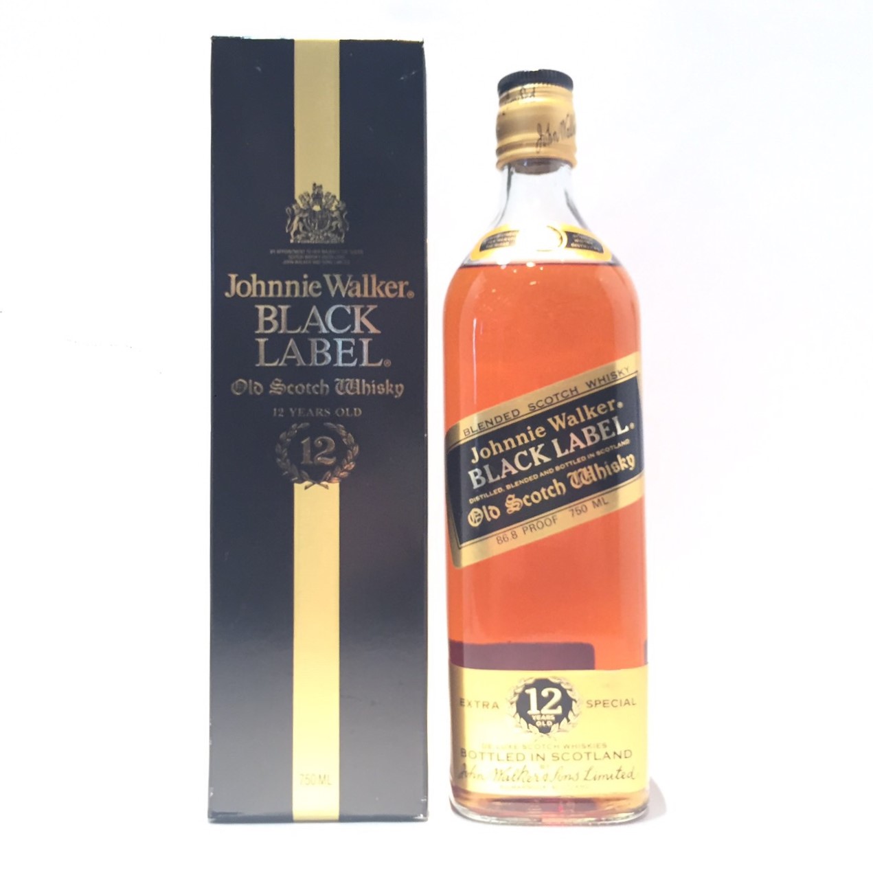 ジョニーウォーカーブラックラベル 12年Johnnie WalkerBlack Label12 YEARS OLD86.8 PROOF /750ml