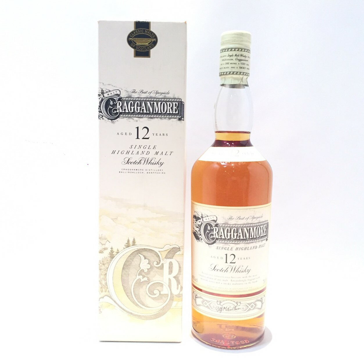 CRAGGANMORE クラガンモア 12年モルト表記CRAGGANMOREAGED 12 YEARS40% vol 0.75L / 75cl / 750ml