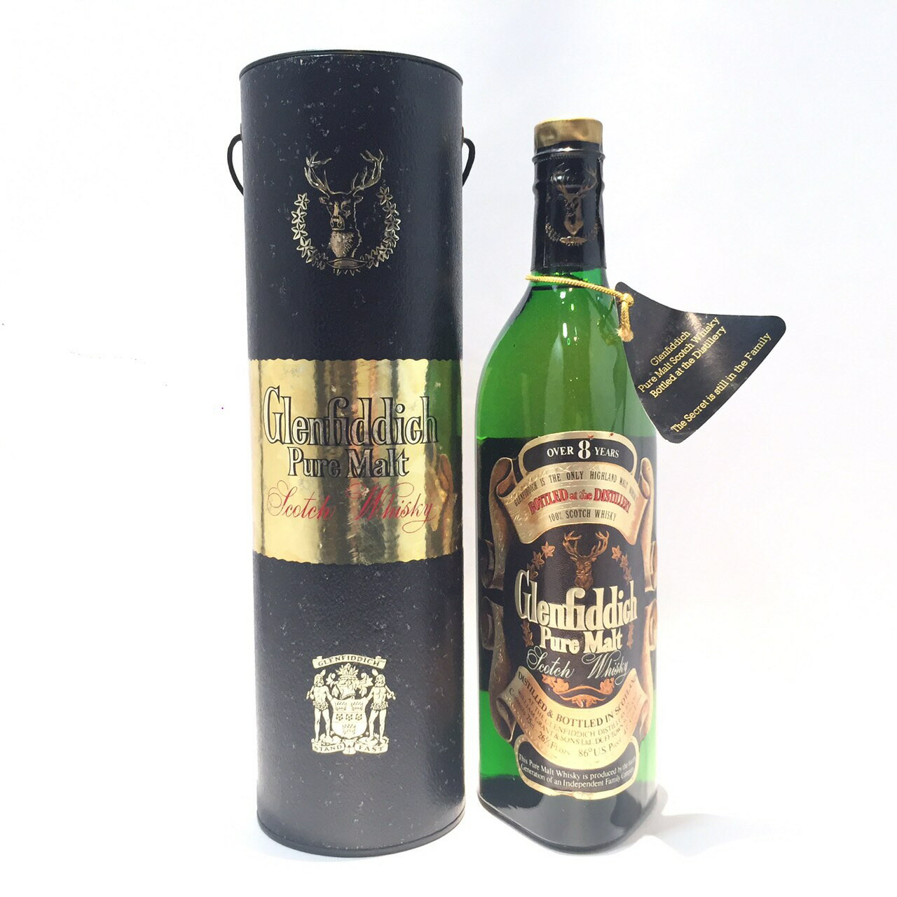 グレンフィディック 8年ピュアモルトGlenfiddichOVER 8 YEARSPure Malt86° U.S. Proof ／ 43°75cl ／ 26 2/3Fl.OZS.