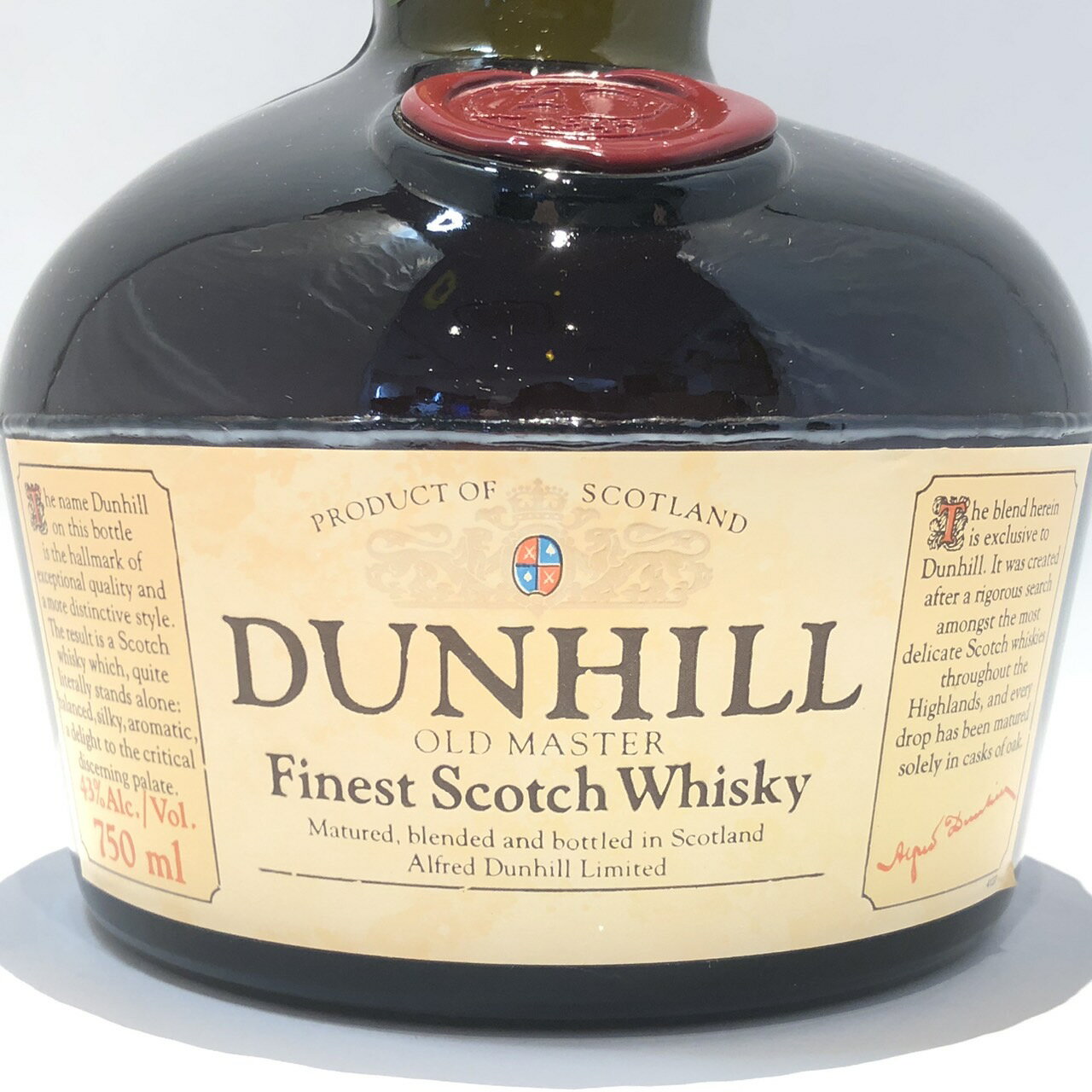 ダンヒルオールドマスターDUNHILLOLD MASTER43%Alc Vol / 750ml