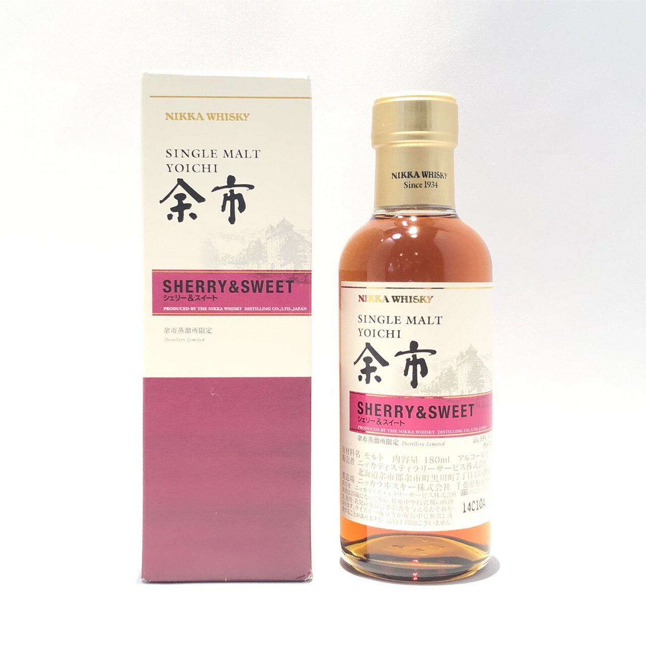 ニッカ 余市余市蒸溜所限定シェリー & スイートNIKKA YOICHIYOICHI DISTILLERY LIMITED WHISKYSHERRY & SWEETAlc.55% / 180ml