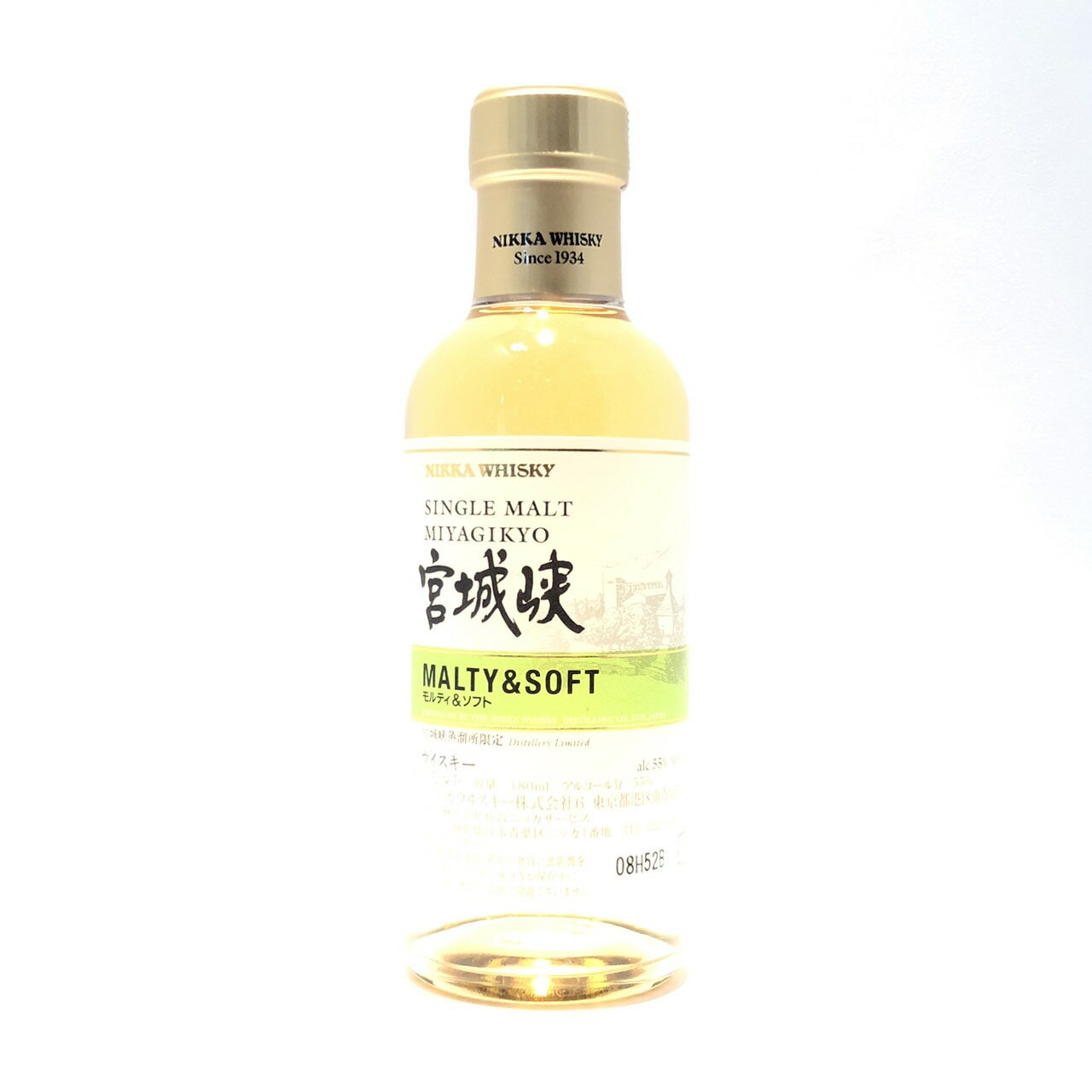 ニッカ 宮城峡モルティ & ソフト宮城峡蒸留所 限定NIKKA MIYAGIKYOMALTY SOFTMiyagikyo Distillery Limited55% / 180ml