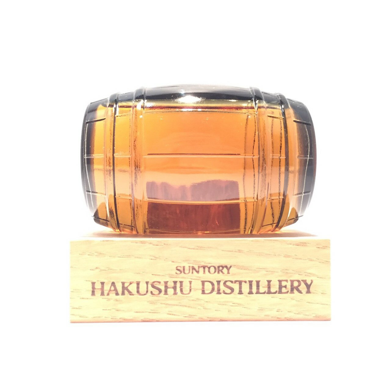 サントリー ローヤル白州蒸留所限定樽型 ミニボトル 台座付きSUNTORY ROYAL WHISKYHAKUSHU DISTILLERY LimitedBarrel typemini Bottle with pedestal43% / 150ml