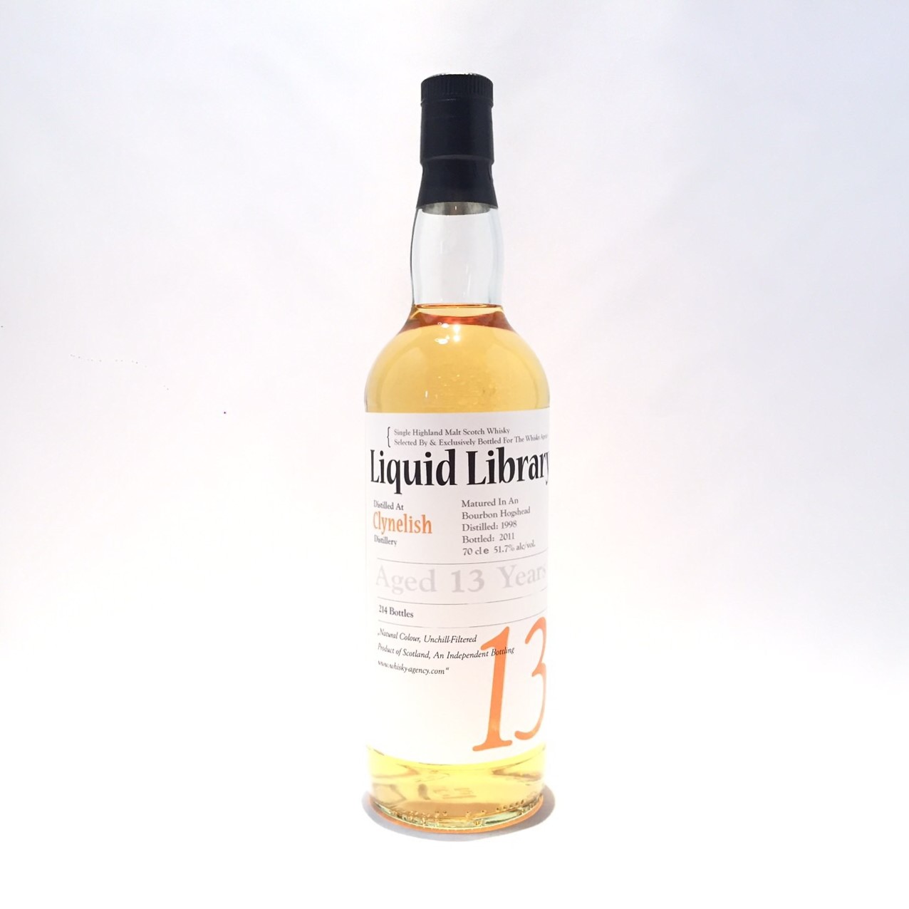 クライヌリッシュリキッド ライブラリー13年（1998-2011）ClynelishLiquid LibraryAged 13 Years70cl ／ 51.7％ alc.／vol.