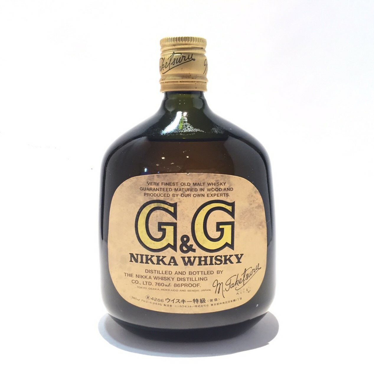 特級 ニッカ ウィスキーG & GNIKKA WHISKY G & G760ml / 86 PROOF