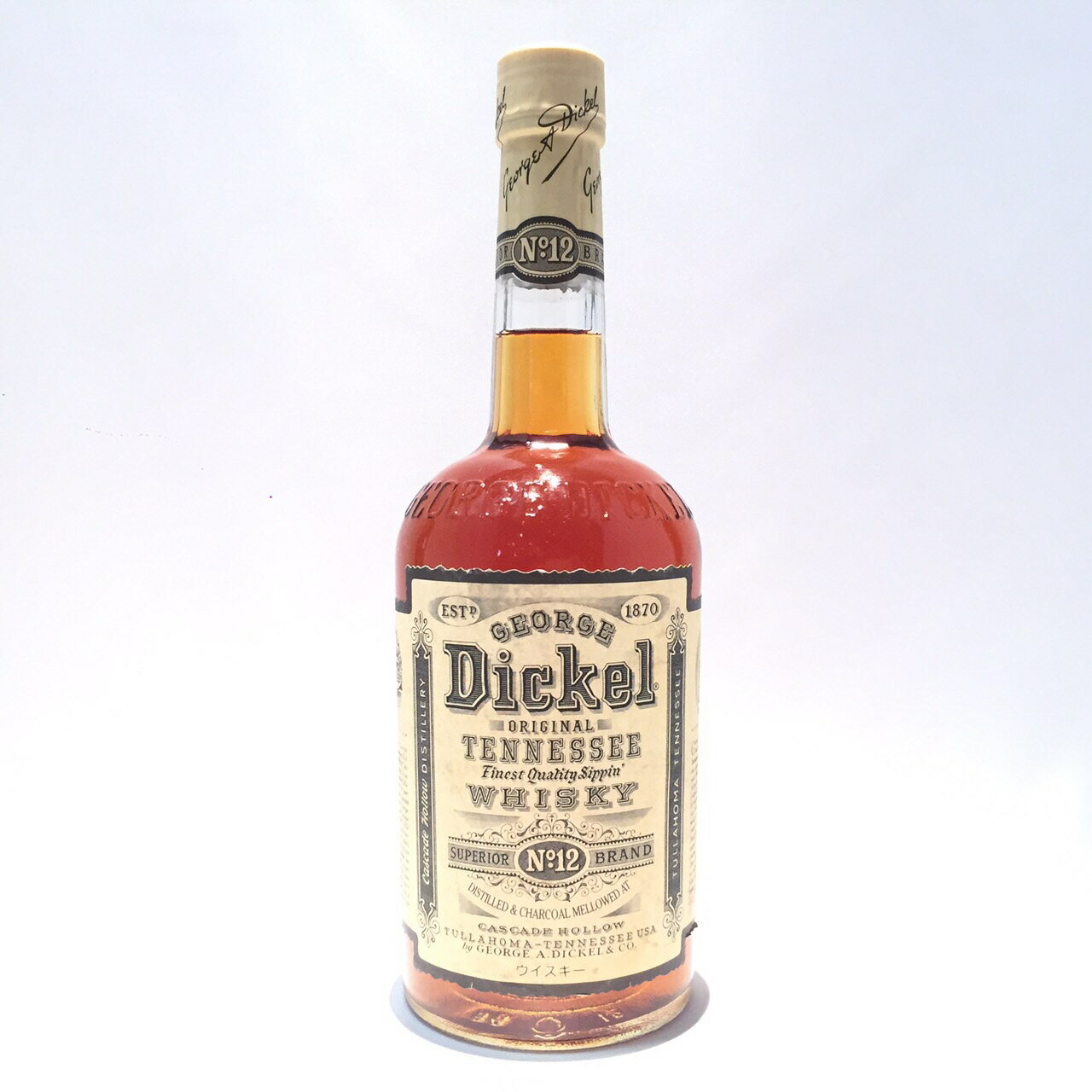 ジョージディッケル No.12タラホーマ テネシーウィスキーGEORGE DICKEL No.12TULLAHOMA TENNESSEE43％／750ml ★☆ 43% / 750ml 2