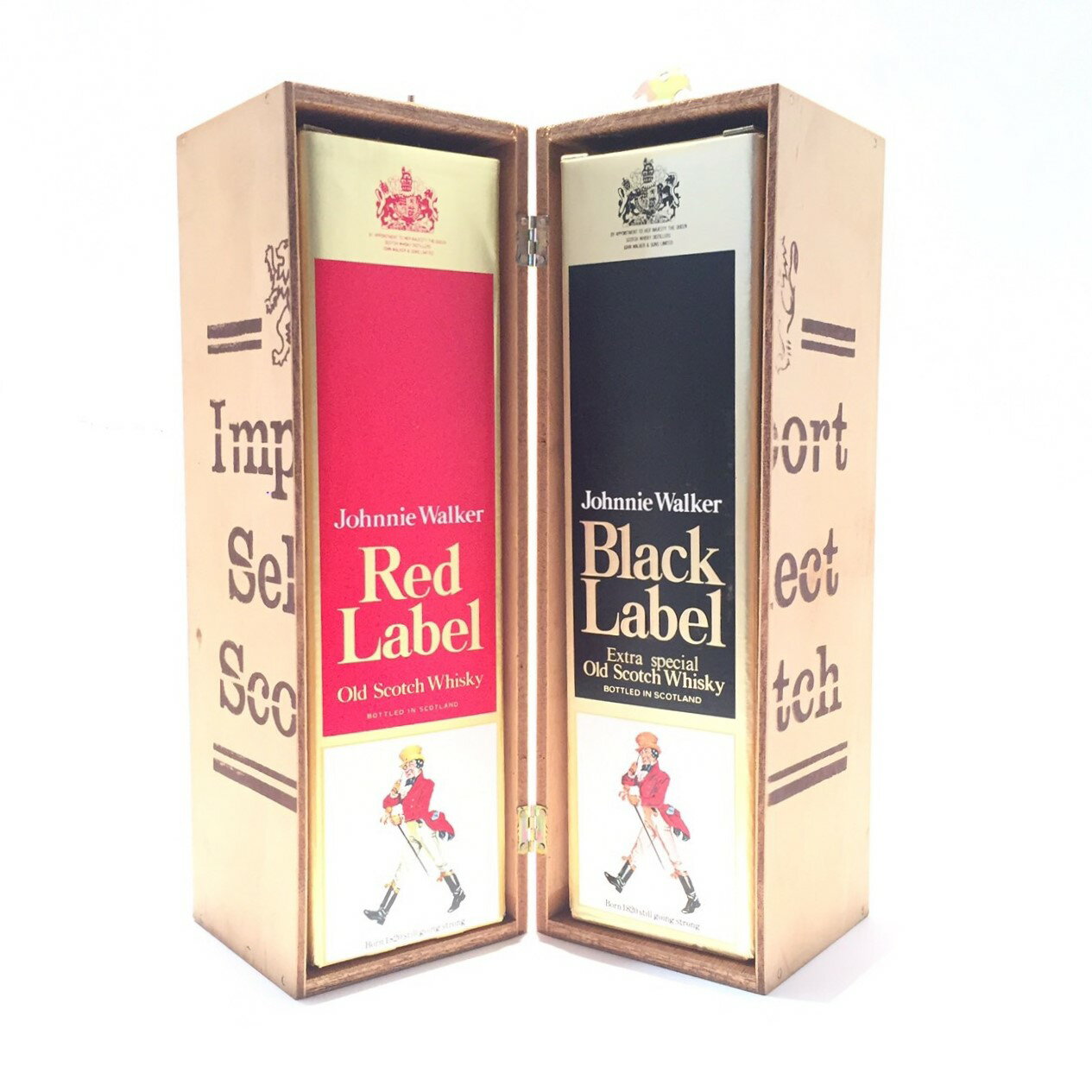 【木箱入り】特級ジョニーウォーカー2本セットブラックラベル ＆ レッドラベルJohnnie WalkerSet of 2 BottlesBlack Label ＆ Red Label43度/ 760ml