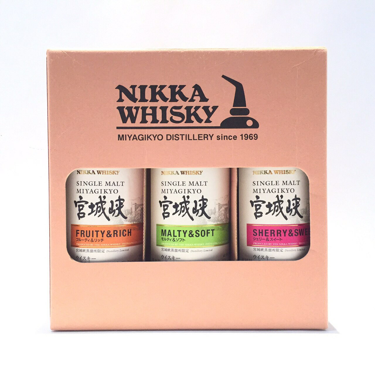 ニッカ ミニボトル宮城峡 3本セット宮城峡蒸留所限定NIKKA miniatureMIYAGIKYODistillery Limited55% / 180ml ×3