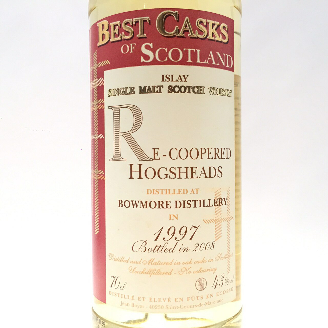 スリーリバース ボウモア1997-2008THREE RIVERSBOWMOREDistilled : 1994Bottled : 200843%vol / 70cl