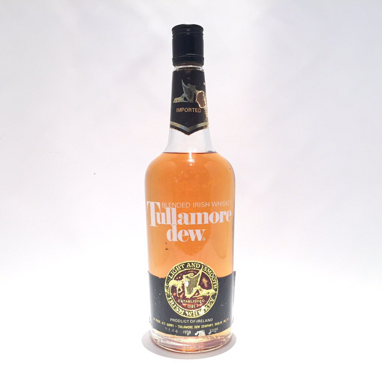 特級タラモアデューアイリッシュウィスキーTullamore DewIRISH WHISKEY86PROOF / 4/5 QUART